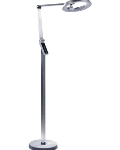 Candeeiro De Pe Led Prateado 170 Cm Carina