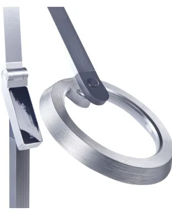 Candeeiro De Pe Led Prateado 170 Cm Carina