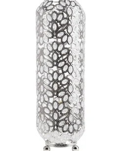 Candeeiro De Pe Marroquino Prateado Volta