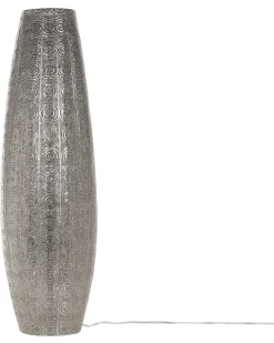 Candeeiro De Pe Marroquino Prateado Maringa