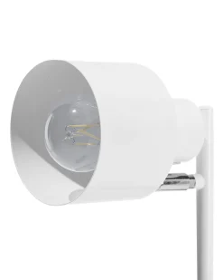 Candeeiro De Pe Metalico Branco Corbones