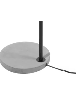 Candeeiro De Pe Metalico Preto Corbones