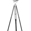Candeeiro De Pe Moderno Preto Alzette
