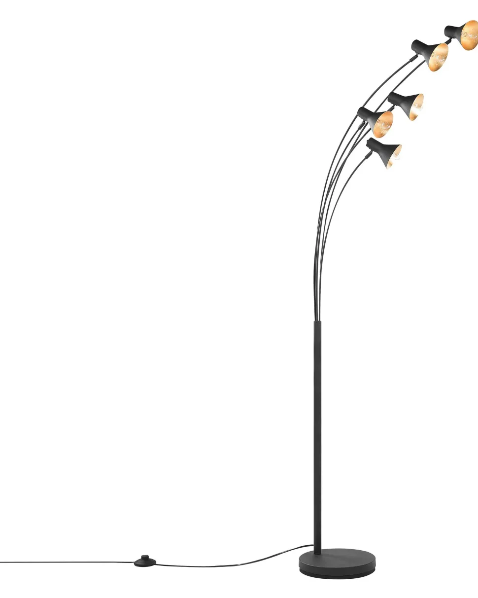 Candeeiro De Pe Preto 205 Cm Baraga