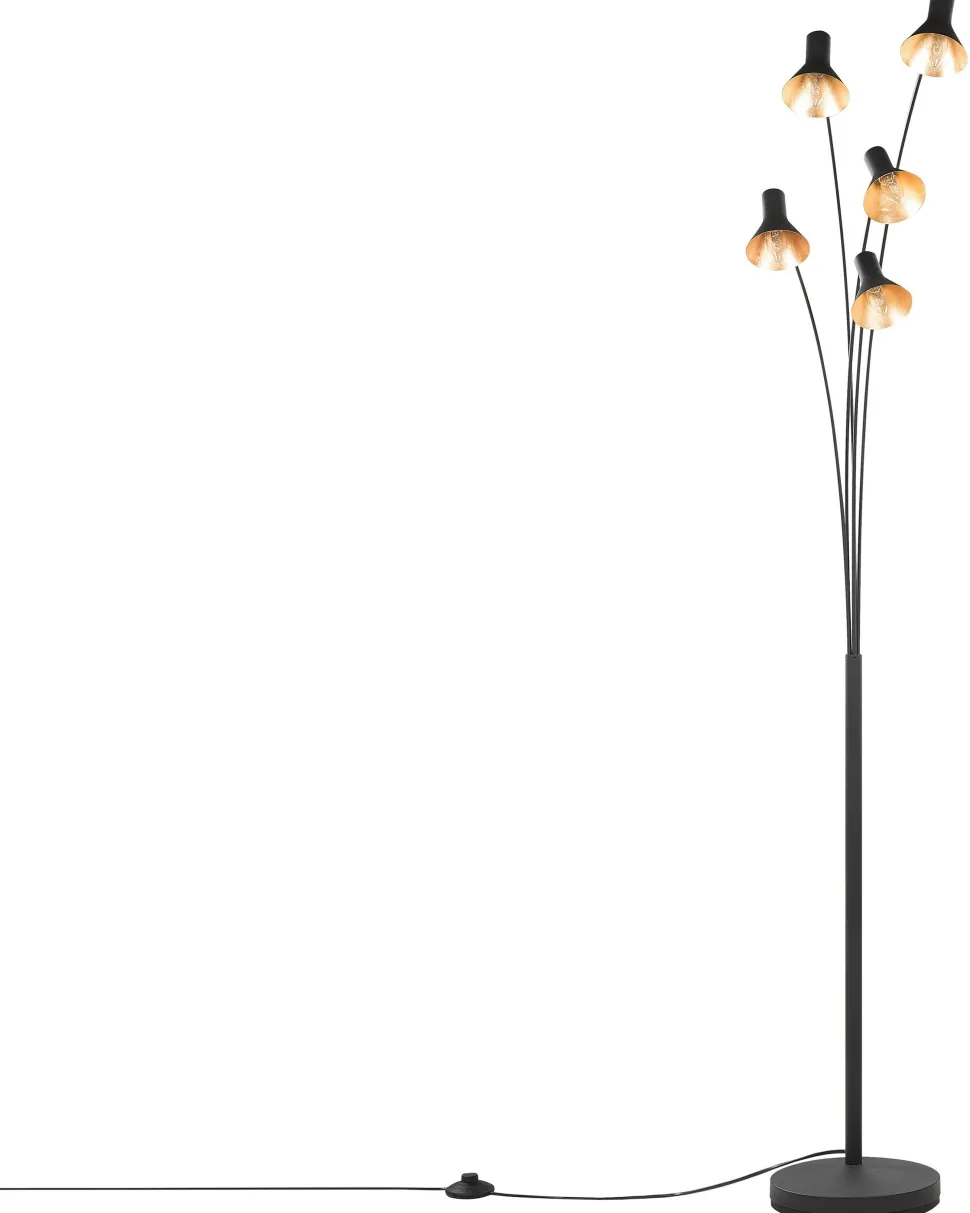 Candeeiro De Pe Preto 205 Cm Baraga