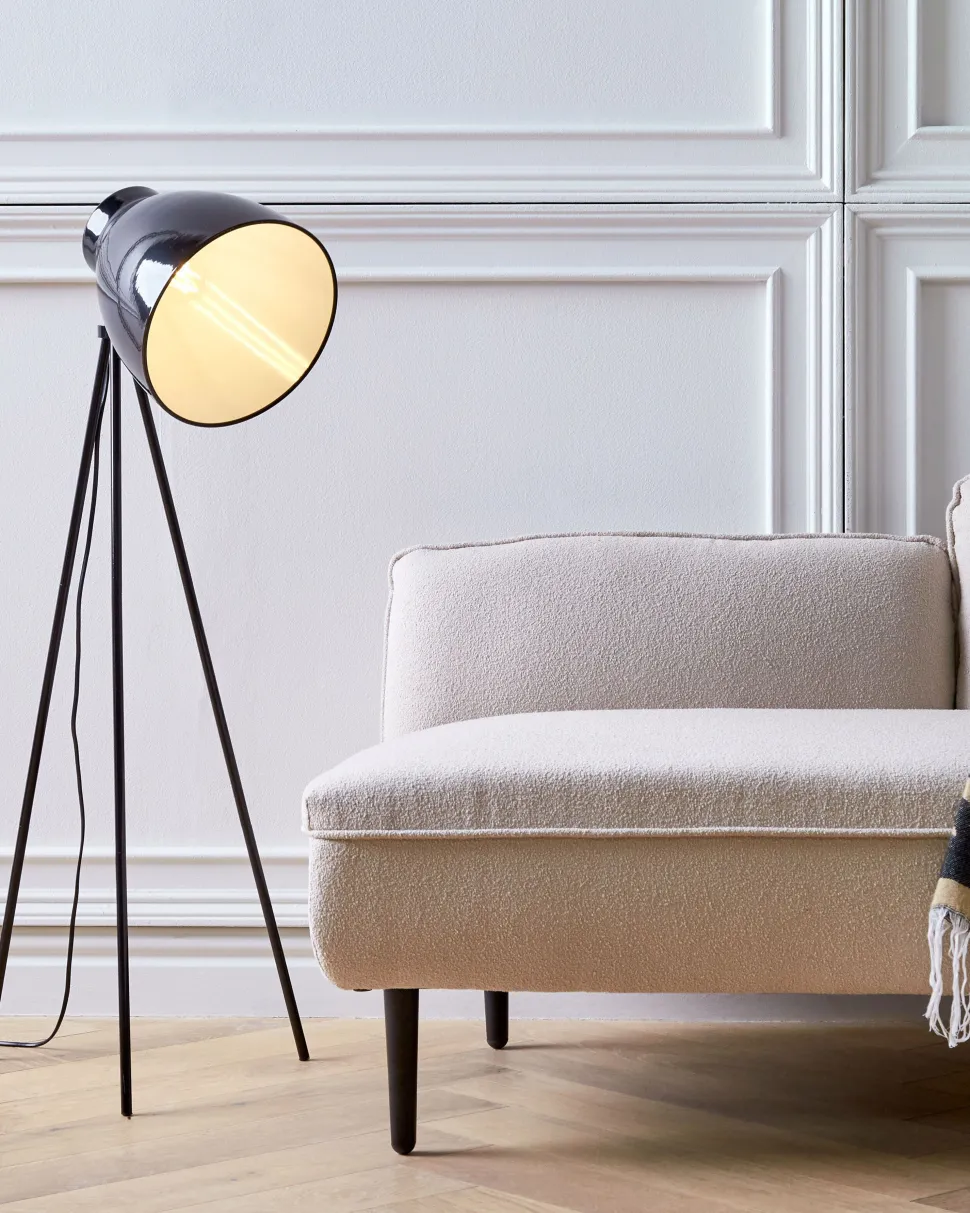 Candeeiro De Pe Preto 128 Cm Tamega