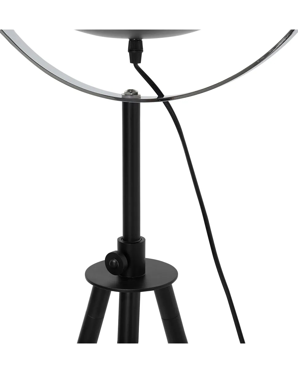 Candeeiro De Pe Preto E Dourado Thames