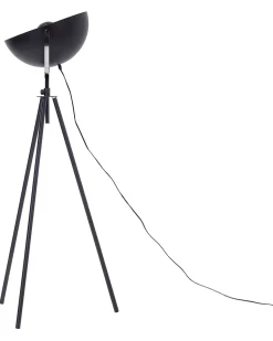 Candeeiro De Pe Preto E Dourado Thames