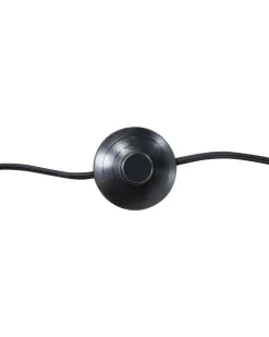 Candeeiro De Pe Preto E Dourado Thames Ii