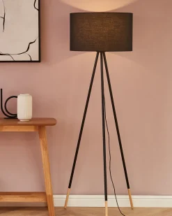 Candeeiro De Pe Preto Tobol