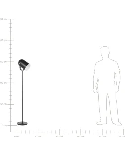 Candeeiro De Pe Preto Tyria