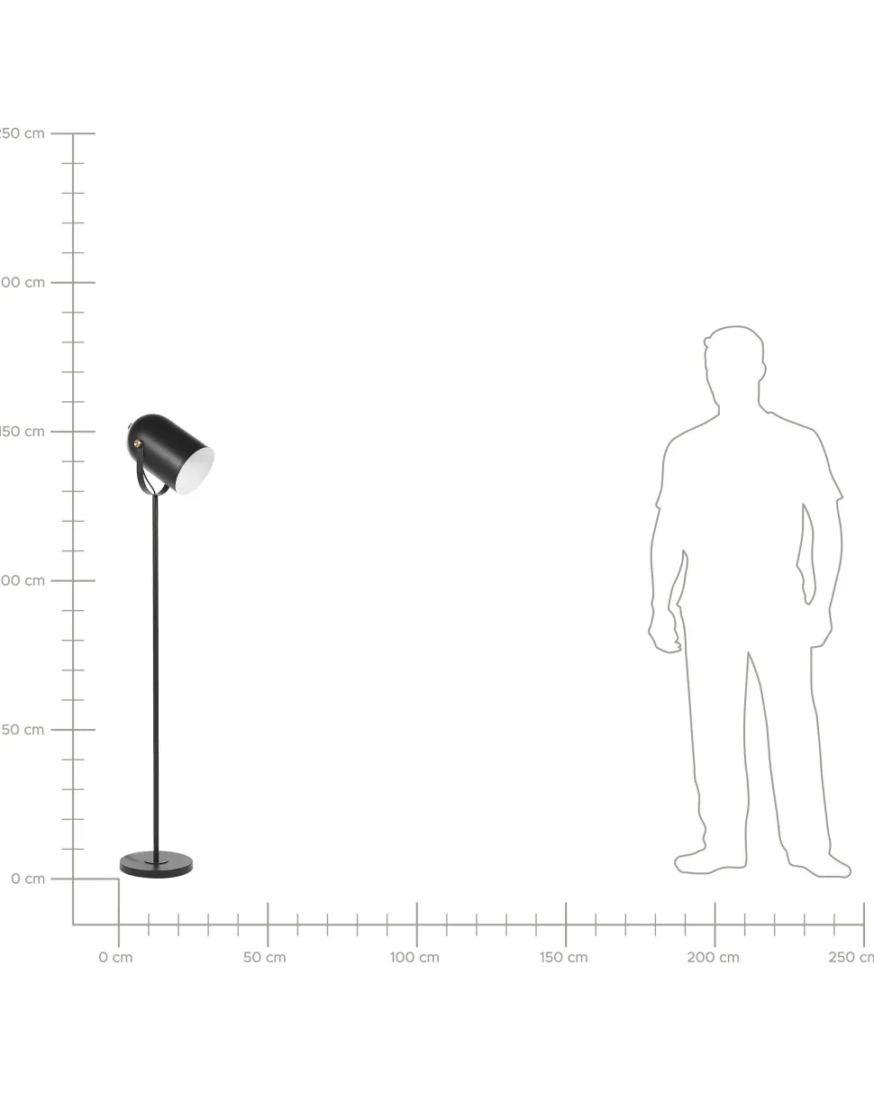 Candeeiro De Pe Preto Tyria