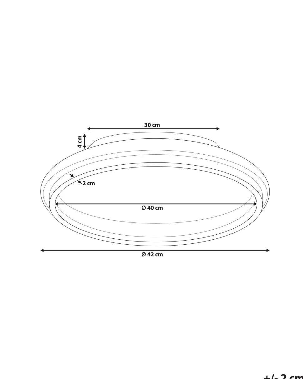 Candeeiro De Teto 42 Cm Metal Branco E Dourado Taping