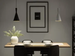 Candeeiro De Teto Branco E Dourado Tagus