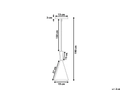 Candeeiro De Teto Branco E Dourado Tagus
