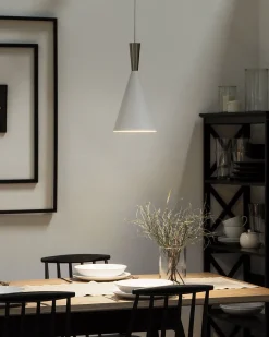 Candeeiro De Teto Branco E Prateado Tagus