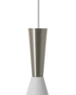 Candeeiro De Teto Branco E Prateado Tagus