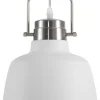 Candeeiro De Teto Branco E Prateado Narmada