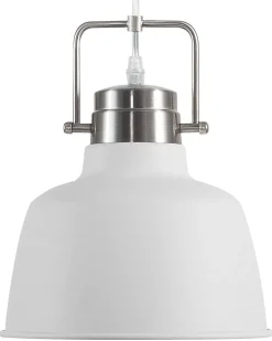 Candeeiro De Teto Branco E Prateado Narmada