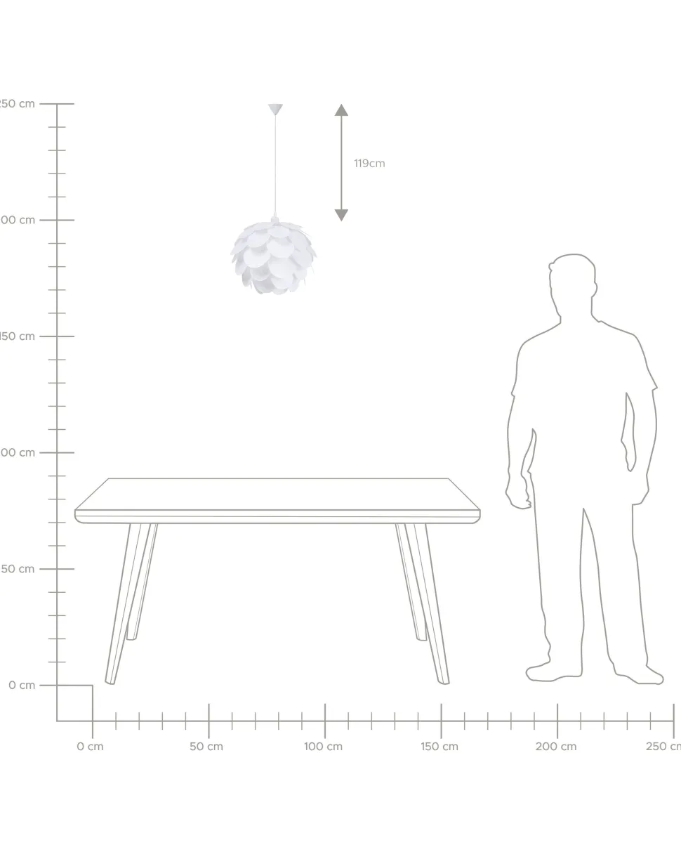Candeeiro De Teto Branco Rhine