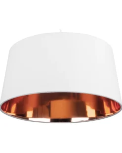 Candeeiro De Teto Branco E Cor De Cobre Kallar