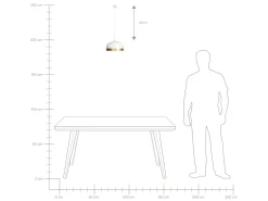 Candeeiro De Teto Branco E Dourado Parina