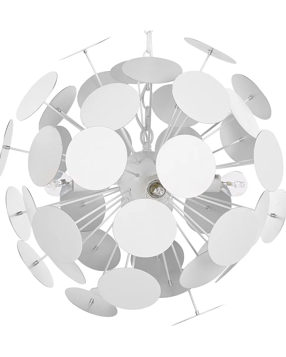 Candeeiro De Teto Branco Para 4 Lampadas Maritsa