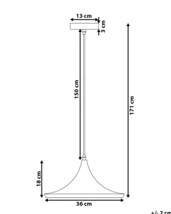 Candeeiro De Teto Branco E Dourado Yamuna