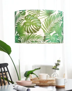 Candeeiro De Teto Branco E Verde Kells