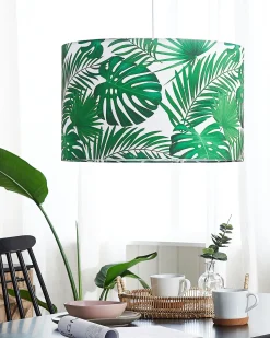 Candeeiro De Teto Branco E Verde Kells