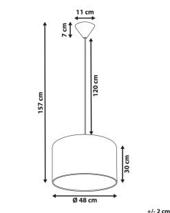 Candeeiro De Teto Branco E Verde Kells