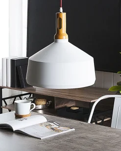 Candeeiro De Teto Branco E Dourado Sepik