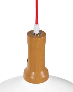 Candeeiro De Teto Branco E Dourado Sepik