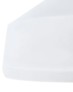 Candeeiro De Teto Branco E Dourado Sepik