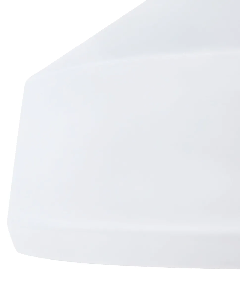 Candeeiro De Teto Branco E Dourado Sepik