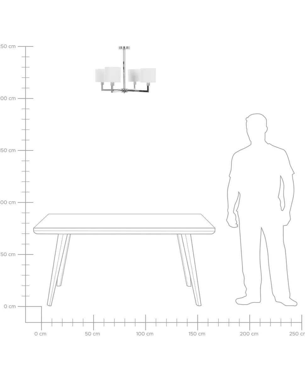 Candeeiro De Teto Branco Shapkina