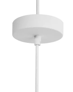 Candeeiro De Teto Branco E Dourado Cetina