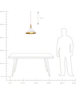 Candeeiro De Teto Branco E Dourado Liard