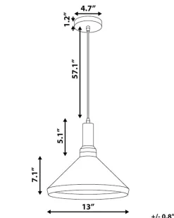 Candeeiro De Teto Branco E Dourado Liard