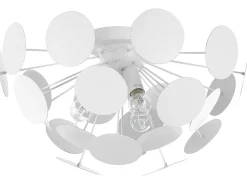 Candeeiro De Teto Branco Para 3 Lampadas Maritsa