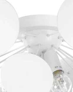 Candeeiro De Teto Branco Para 3 Lampadas Maritsa