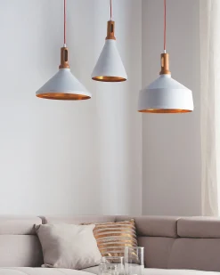 Candeeiro De Teto Branco E Dourado Mackenzie