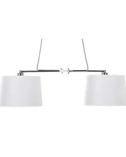 Candeeiro De Teto Branco E Cromado Fucino