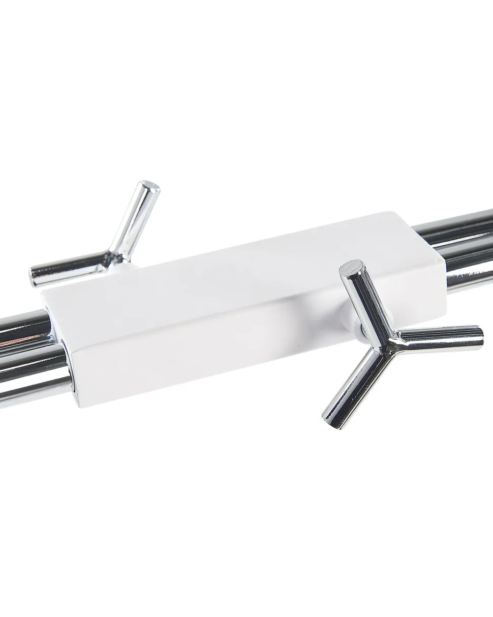 Candeeiro De Teto Branco E Cromado Fucino