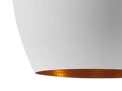 Candeeiro De Teto Branco E Dourado Fraser