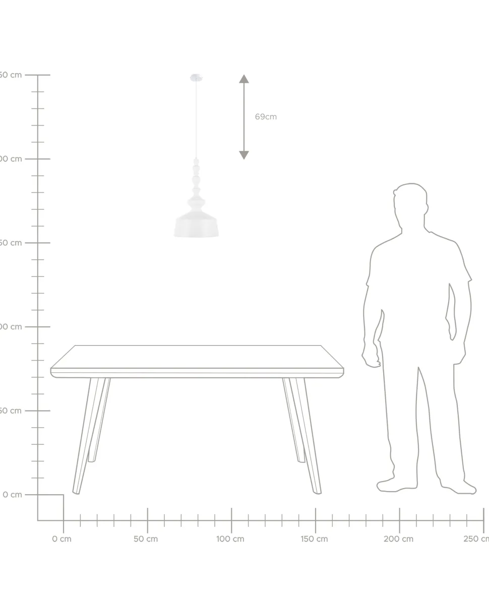 Candeeiro De Teto Branco Driva
