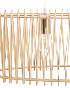 Candeeiro De Teto Castanho Claro Chari