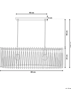 Candeeiro De Teto Castanho Claro Chari