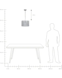 Candeeiro De Teto Cinzento Mezen