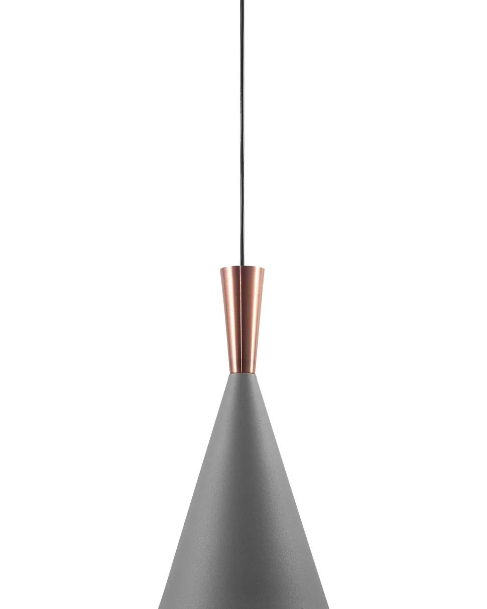 Candeeiro De Teto Cinzento E Cor Cobre Tagus